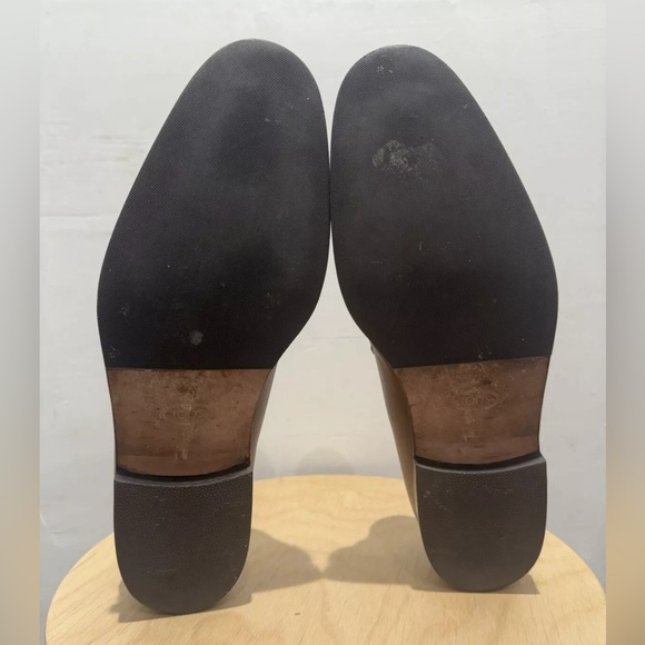 Tods Brown Penny Loafer Leather Men’s Size 10 - Picture 9 of 10